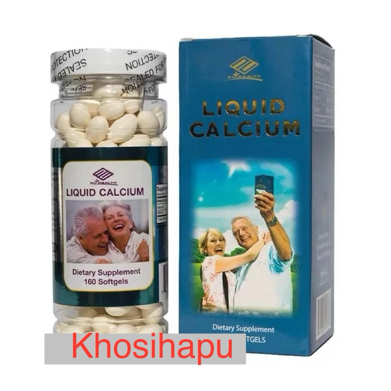 Liquid Calcium bổ sung canxi cho cơ thể chắc khoẻ nhập khẩu chính hãng Mỹ 160 viên