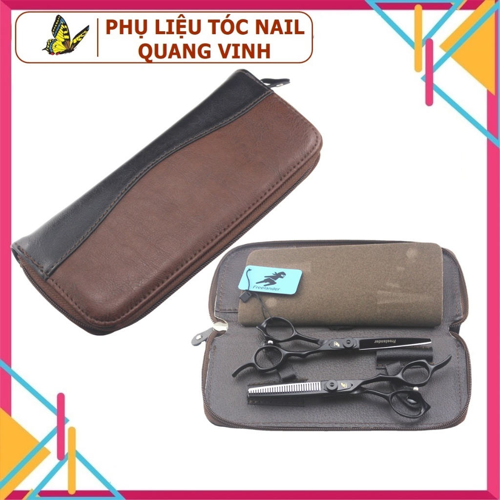 Bao da đựng kéo cắt tóc loại tốt hk02