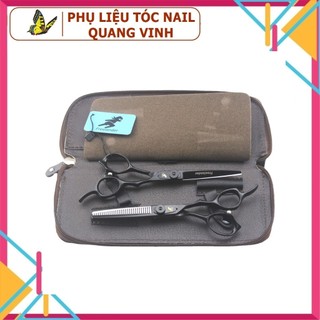 Bao da đựng kéo cắt tóc loại tốt hk02