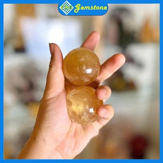 Bi Lăn Tay Đá Canxit Tự Nhiên Màu Vàng Size 4cm- Đá Phong Thuỷ PAG