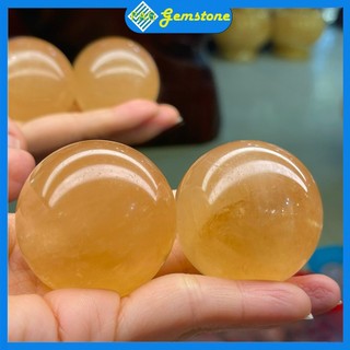 Bi Lăn Tay Đá Canxit Tự Nhiên Màu Vàng Size 4cm- Đá Phong Thuỷ PAG