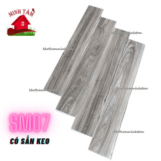 Sàn nhựa vân gỗ bóc dán có sẳn keo chỉ cần bóc dán (7 tấm là 1m2)