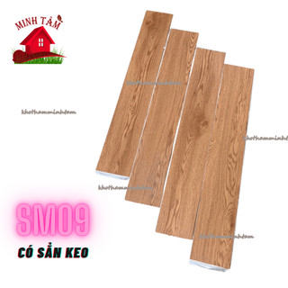 Sàn nhựa vân gỗ bóc dán có sẳn keo chỉ cần bóc dán (7 tấm là 1m2)