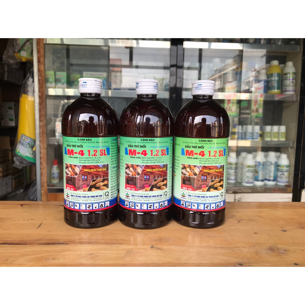 Dầu trừ mối, mọt M4 (480ml)