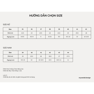 Giày sandal quai hậu quai ngang đơn giản
