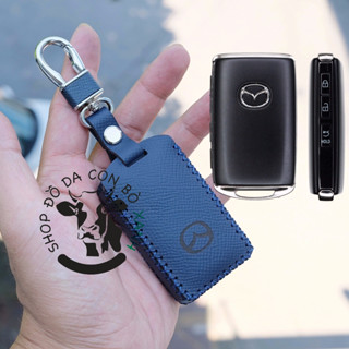 Bao da chìa khoá mazda3, mazda CX3, CX30, CX8 2022, new CX5 2024 2025, mazda 2, mazda 6 mẫu mới handmade da thật 003