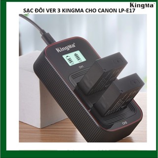 BỘ 2 PIN 1 SẠC ĐÔI VER 3 KINGMA CHO CANON LP-E17