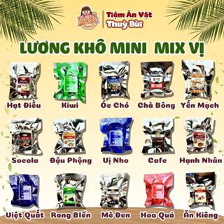  Lương Khô Mini Mix 15 Vị Viên Nén Bổ Sung Nặng Lượng Lương Khô Ăn Kiêng Dinh Dưỡng Thay Thế Bữa Ăn 