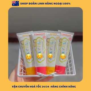 Kem đánh răng hữu cơ JACK N' JILL Úc cho bé, Hàng chuẩn Úc, Có thể nuốt được