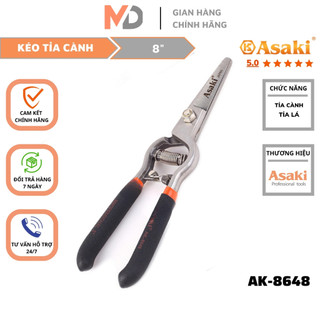 Kéo cắt tỉa cây, cắt cành asaki ak-8648 8inch