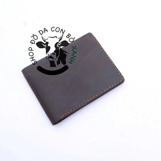 Ví nam handmade da thật, da sáp MS001
