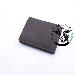 Ví nam handmade da thật, da sáp MS001