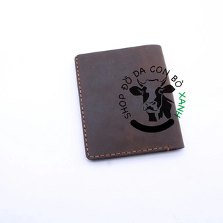 Ví nam handmade da thật, da sáp MS003