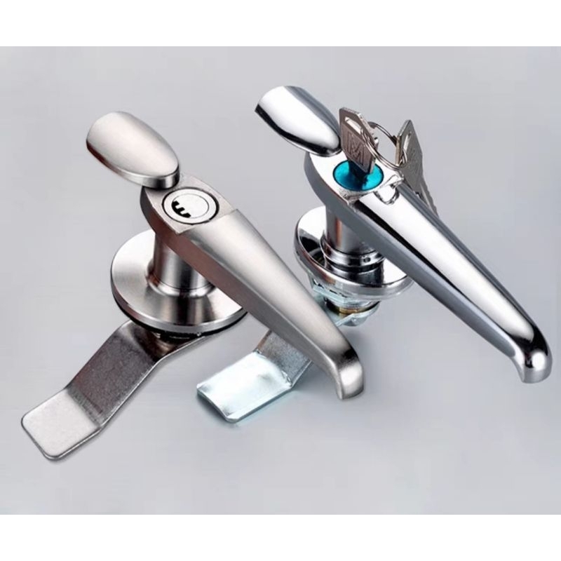 Khóa tủ điện MS308-1-1 dài 12cm- Khóa tay xoay lớn mạ chrome MS308-1-1 dài 120mm