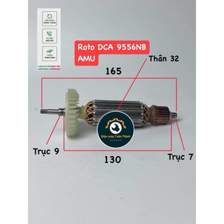 Roto máy mài góc 100 DCA 9556 ( tặng 1 bộ chổi than)