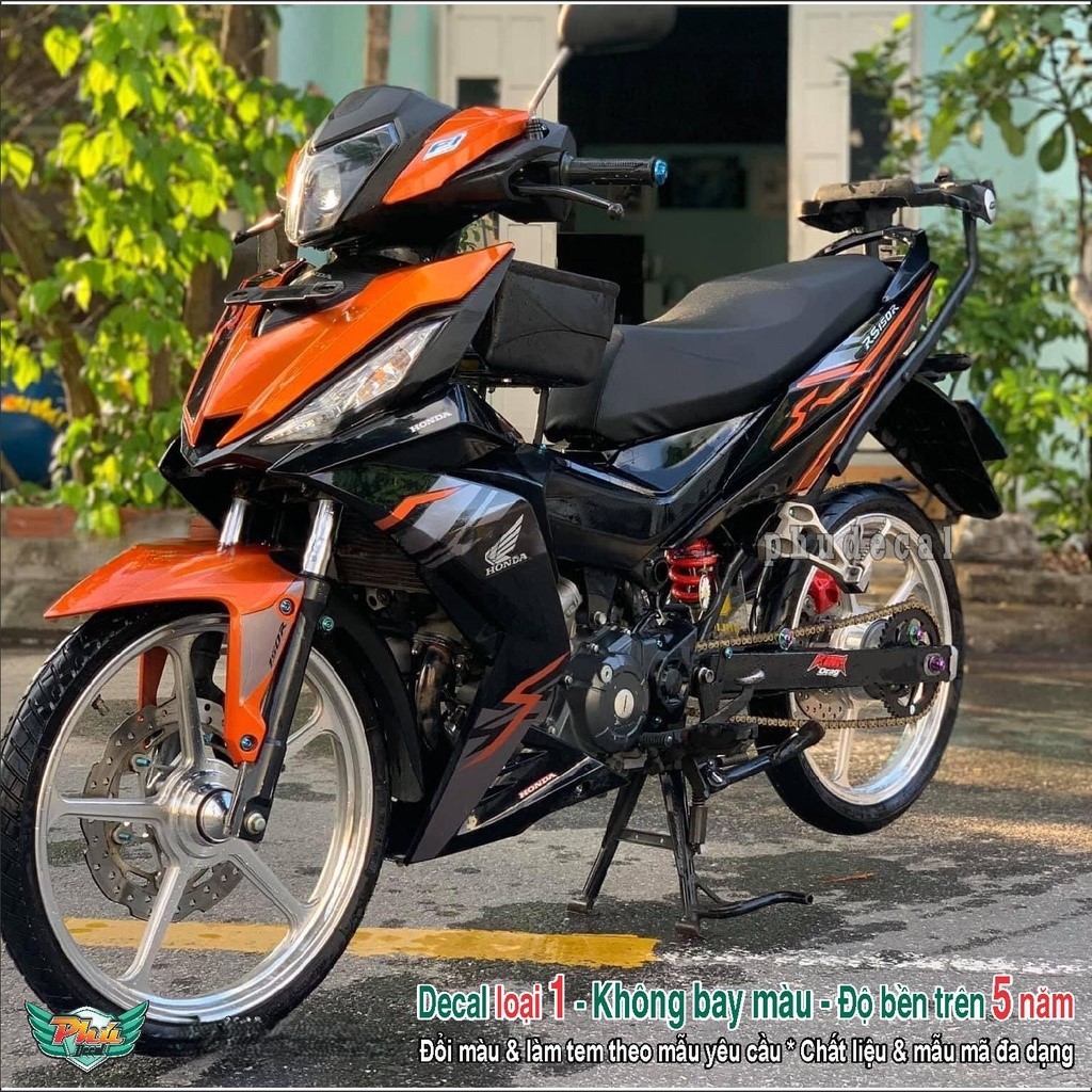 Tem rời xe Winner Rs Cam đen (A)