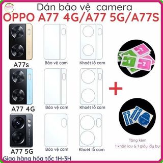 (Mua 1 tặng 1) Dán bảo vệ camera dành cho Oppo A57 2022( 4G/ 5G) A77 (4G 5G)/ A77s nano chống bể và ppf chống trầy