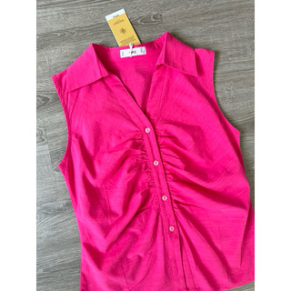 Áo sơ mi kiểu sát nách linen