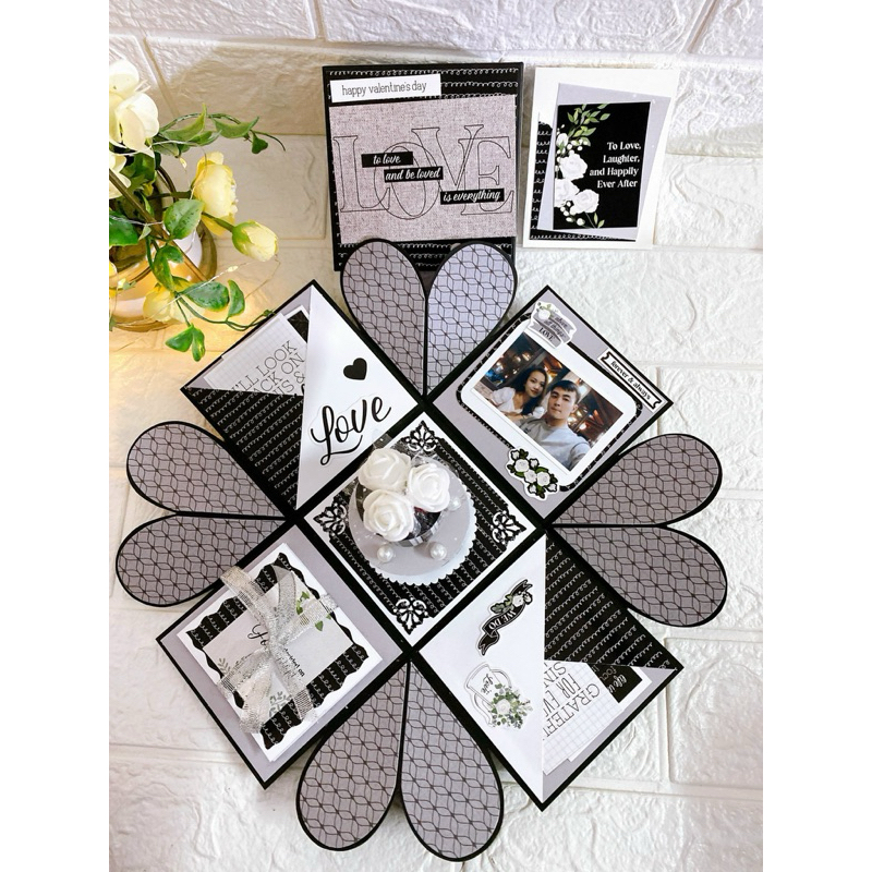 Hộp love box 1 lớp (Tặng in 10 ảnh, 1 thiệp ghi lời chúc)