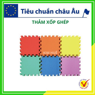 Thảm xốp ghép cho bé trải lót sàn nhà Âu Lạc 42x42cm trơn một màu
