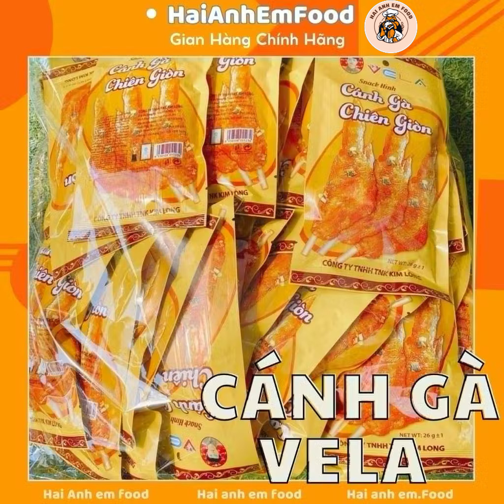 Bịch snack cánh gà vela 30 gói