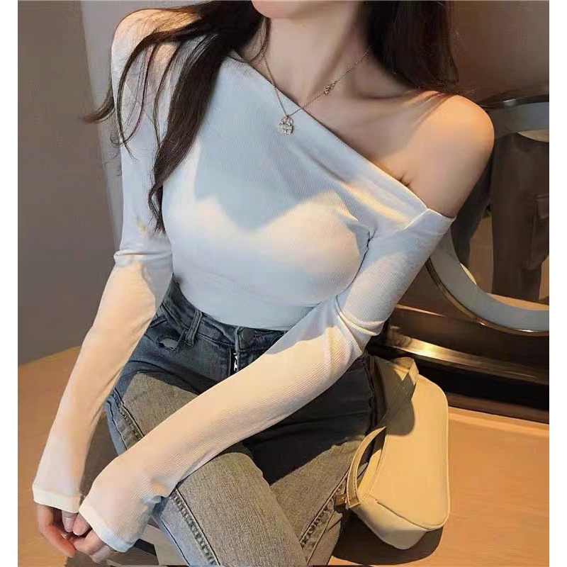 ÁO LỆCH VAI KIỂU DÀI TAY SIÊU QUYẾN RŨ ÔM BODY NỮ m658 | BigBuy360 - bigbuy360.vn