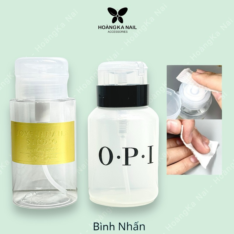 Bình Nhấn Đựng Acetone , Bình Nhấn Đựng Dung Dịch aciton - Phụ kiện nail Hoàng Ka