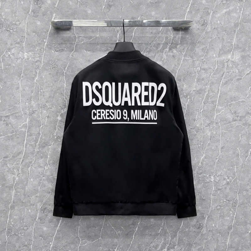 Áo Khoác Gió Bomber Dsq Nam Nữ Boy Phố Bá Cháy, Áo Gió Dsquared2 In trước Sau Siêu Đẹp 2024