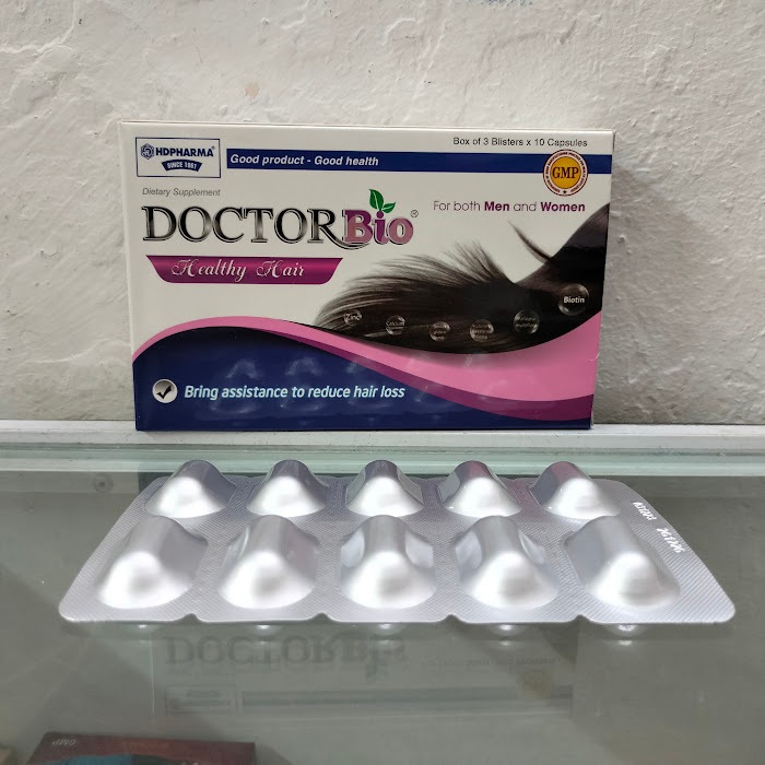Doctorbio mọc tóc nhanh giảm rụng tóc hộp 30 viên