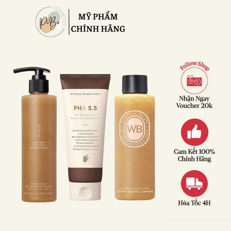 Sữa Rửa Mặt BYVIBES WONDER BATH Hàn Quốc