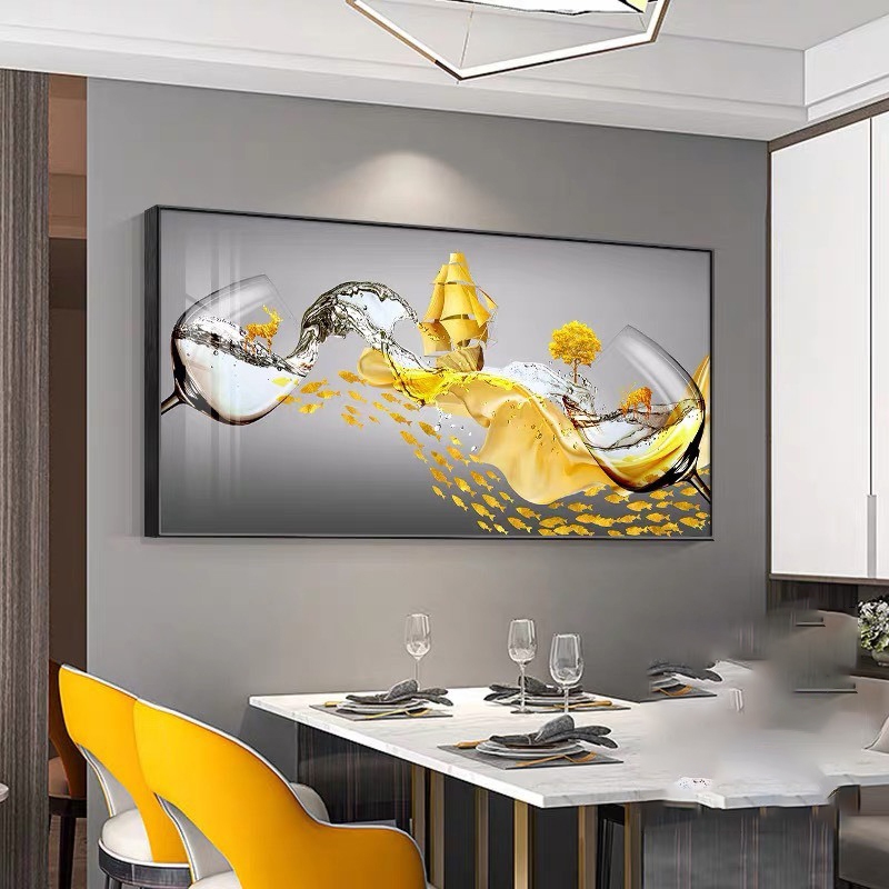 Tranh Treo Tường Tráng Gương Cao Cấp Treo Nhà Bếp Dáng Ngang Dài Trang Trí Bếp/ Nhà Ăn/ Nhà Hàng/ Làm Quà Tặng.