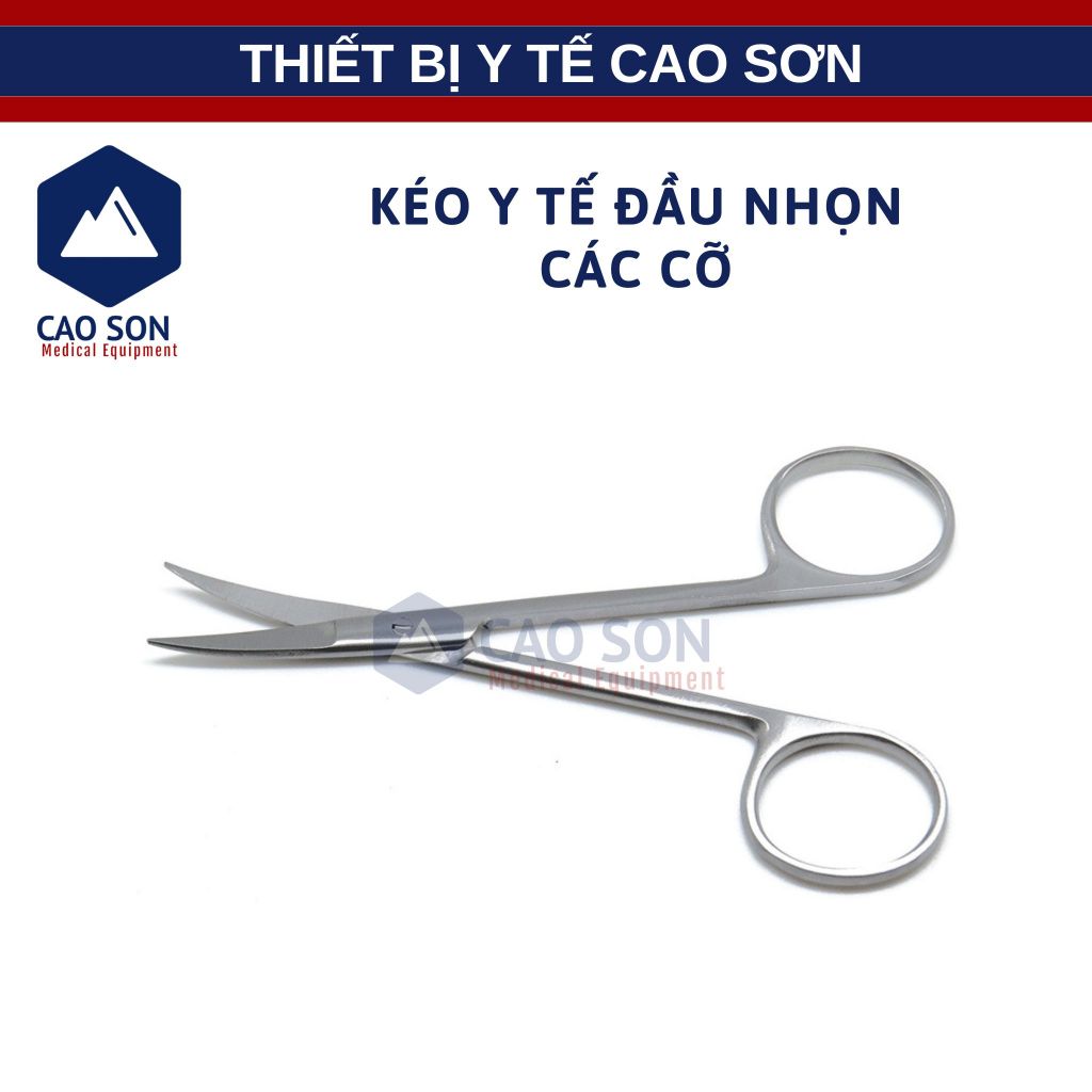 Kéo y tế 14cm cong 2 đầu nhọn