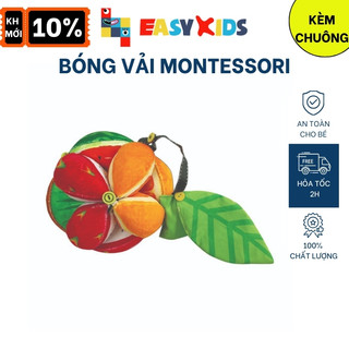 Bóng Vải Cho Bé Sơ Sinh Montessori Fruits Hỗ Trợ Luyện Chân, Kích Thích Thị Giác