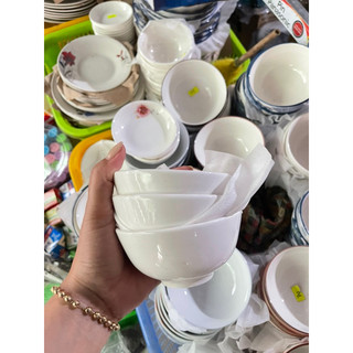 10 chén men sứ trắng cao cấp