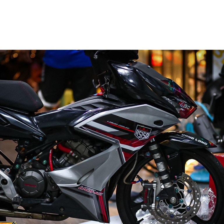 Tem rời winner x đen bạc rs150 , đỏ đen bạc , tem 3 lớp không bay màu