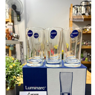 Bộ 6 ly cốc eo thuỷ tinh cao pha cafe nâu cốt dừa sữa chua đánh đá Arcoroc (Hãng Luminarc) Dung tích 240ml D0545