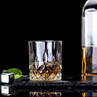 Cốc Thủy Tinh Uống Rượu Đáy Kim Cương Ly thủy tinh cafe trà đá 220ml 6 cái