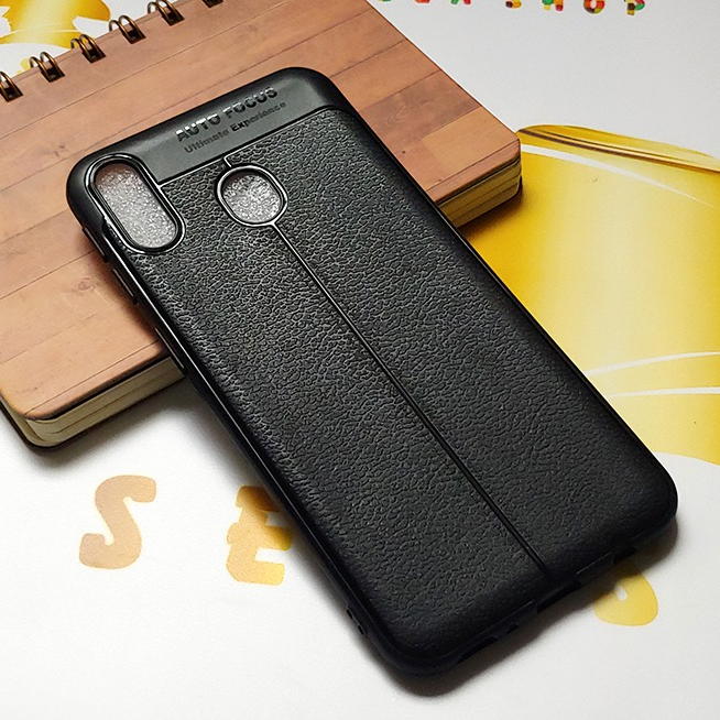 Ốp lưng Samsung Galaxy M20 - M205 vân da loại A