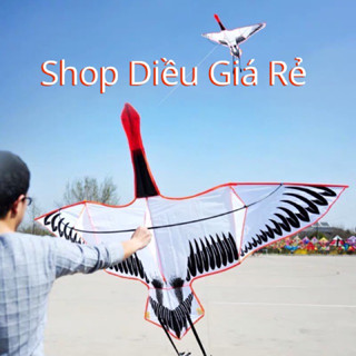 [MUA 1 ĐƯỢC 2] Diều hồng hạc - Tặng 150mét dây + túi vải (diều đẹp, diều thả, diều giá rẻ) diều sếu, diều