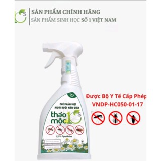    CHÍNH HÃNG   Bình Xịt Diệt Muỗi Kiến diệt Gián Ruồi ThảoMộc10s 100% Sinh Học 500ml 