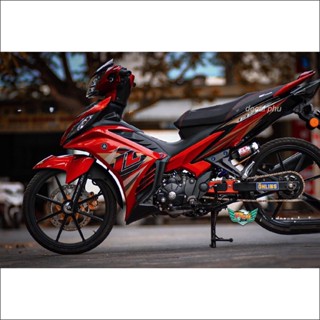  Tem rời xe Ex 135 LC màu đỏ candy  A  