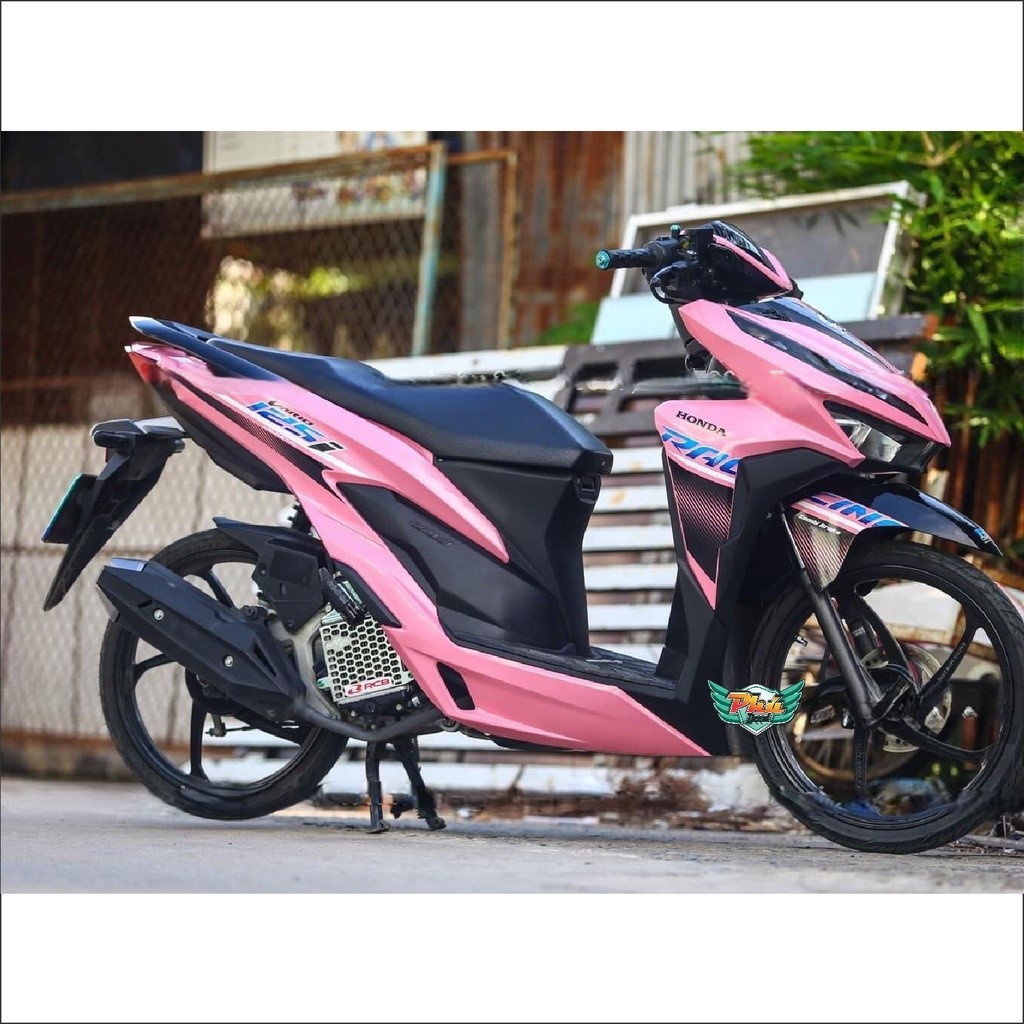 Tem rời xe Vario hồng đen (A)