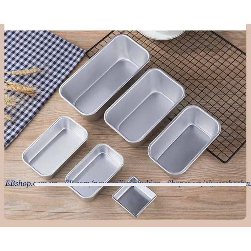 KHUÔN LOAF CHỮ NHẬT M-A01 Khuôn nhôm cỡ nhỏ làm bánh thạch