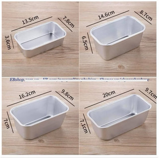 KHUÔN LOAF CHỮ NHẬT M-A01 Khuôn nhôm cỡ nhỏ làm bánh thạch