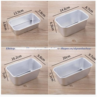 KHUÔN LOAF CHỮ NHẬT M-A01 Khuôn nhôm cỡ nhỏ làm bánh thạch