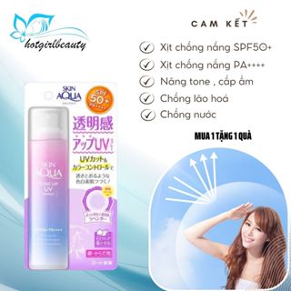 Chống nắng body Skin Aqua xịt chống nắng body mặt nâng tone da trắng da bảo vệ da SPF 50+PA++++