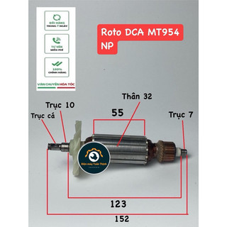 Roto DCA máy mài Maktec MT954 ( tặng kèm bộ chổi than )
