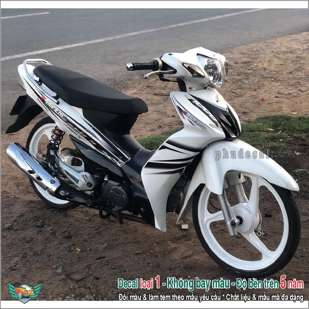 Tem rời Elegant Trắng đen(A)