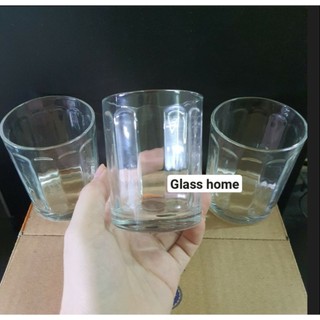 Cốc thủy tinh Sọc cafe trà đá 200ml 6 chiếc Glass Home