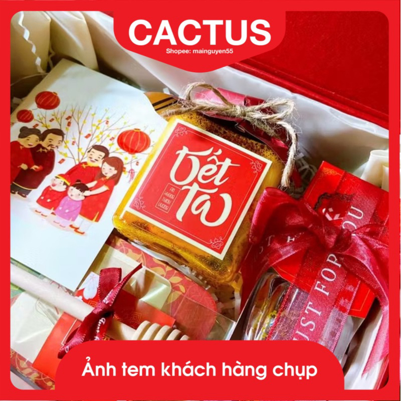 [ sỉ ] combo 500 tem tết chúc mừng năm mới
